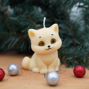 Bájos cica illatgyertya - Meska.hu