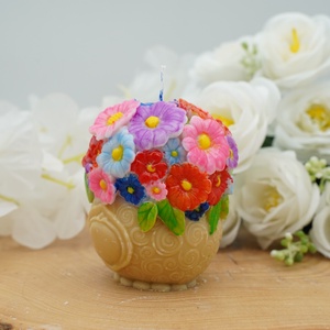 Tavaszi gyertyacsodák, virágos illatgyertyák - Meska.hu