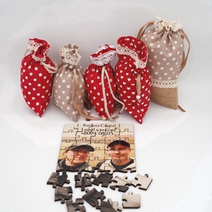 Tanú felkérő fényképes fa puzzle, akár gravírozott fa dobozban/vászontasakban - játék & sport - puzzle - forma puzzle - Meska.hu
