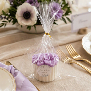 Virág illatgyertya kaspóban - elegáns ajándék esküvőre is, Esküvő, Emlék & Ajándék, Köszönőajándék, Gyertya-, mécseskészítés, MESKA
