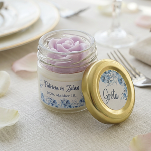 Varázslatos illatgyertya üvegben � esküvői köszönőajándék, Esküvő, Emlék & Ajándék, Köszönőajándék, Gyertya-, mécseskészítés, MESKA