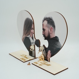 Fényképes puzzle lakatceremónia szett talppal esküvőre - esküvő - emlék & ajándék - nászajándék - ceremónia szett - Meska.hu