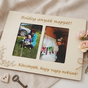 Dupla képkeret esküvőre, anyák napjára, szülőknek, szülőköszöntő - Meska.hu