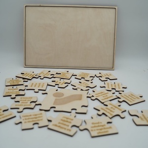 Prémium fa puzzle kerettel, egyedi felirattal � ajándék és dekor egyben - játék & sport - puzzle - hagyományos puzzle - Meska.hu
