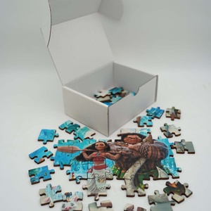 Varázslatos mese puzzle (Miraculous, Vaiana) dobozban � egyedi fa ajándék, kirakó gyerekeknek - játék & sport - puzzle - hagyományos puzzle - Meska.hu