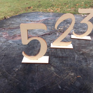 Esküvői Asztalszám téglap talppal - esküvő - emlék & ajándék - vendégkönyv - Meska.hu