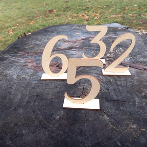 Esküvői Asztalszám téglap talppal - esküvő - emlék & ajándék - vendégkönyv - Meska.hu