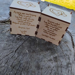 Szülőköszöntő Pálinkás Pohár Tartó - esküvő - emlék & ajándék - köszönőajándék - Meska.hu