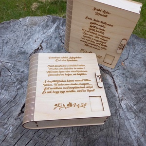 Könyv alakú doboz ballagásra - Meska.hu