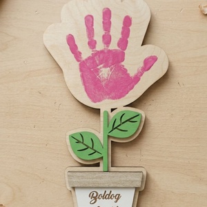 Anyák napi cserepes nyomat - baba - mama - babalátogató ajándékcsomag - Meska.hu