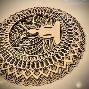 DIY Buddha mandala - Színezd újra! :) - diy (csináld magad) - egységcsomag - Meska.hu
