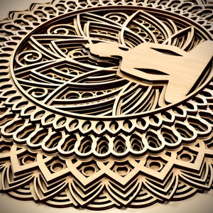 DIY Buddha mandala - Színezd újra! :), DIY (Csináld magad), Egységcsomag, Famegmunkálás, MESKA