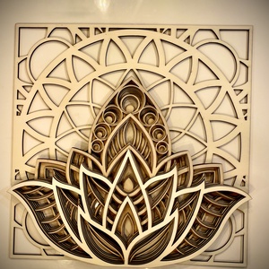 DIY Lotus mandala - diy (csináld magad) - egységcsomag - Meska.hu