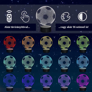 Foci sütikiszúró és 3D LED focis hangulatlámpa egyben! - otthon & életmód - konyhafelszerelés, tálalás - sütés, főzés - sütikiszúró - Meska.hu