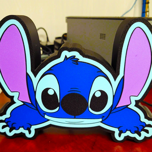 Stitch LightBox - LED hangulatvilágítás gyerekszobába - Meska.hu