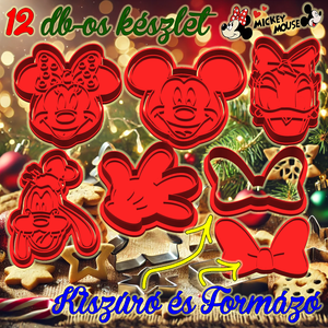 12 db! Mickey egér és barátai, sütikiszúró csomag - otthon & életmód - konyhafelszerelés, tálalás - sütés, főzés - sütikiszúró - Meska.hu