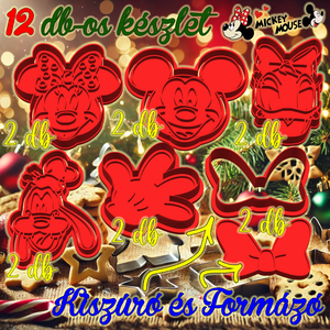 12 db! Mickey egér és barátai, sütikiszúró csomag - otthon & életmód - konyhafelszerelés, tálalás - sütés, főzés - sütikiszúró - Meska.hu