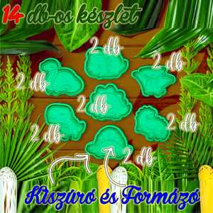 14 db! Dínók, sütikiszúró csomag. Az örök sláger! :) - otthon & életmód - konyhafelszerelés, tálalás - sütés, főzés - sütikiszúró - Meska.hu