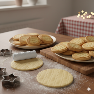 ÍVELT FONAT Süteménytészta Textúrázó Henger, Otthon & Életmód, Konyhafelszerelés, tálalás, Sütés, főzés, Sütikiszúró, Újrahasznosított alapanyagból készült termékek, MESKA