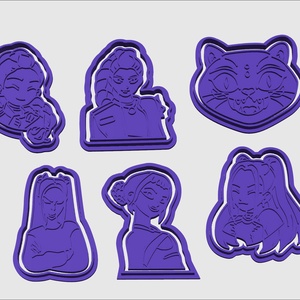 12 db-os K-POP DEMON HUNTERS sütikiszúró készlet - otthon & életmód - konyhafelszerelés, tálalás - sütés, főzés - sütikiszúró - Meska.hu