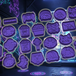 48 db! K-POP DEMON HUNTERS Giga-Mega sütikiszúró csomag - otthon & életmód - konyhafelszerelés, tálalás - sütés, főzés - sütikiszúró - Meska.hu