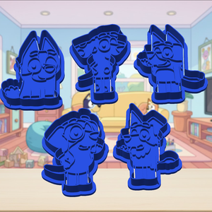 12 db! Bluey sütikiszúró csomag, kiszúró és formázó, Otthon & Életmód, Konyhafelszerelés, tálalás, Sütés, főzés, Sütikiszúró, Újrahasznosított alapanyagból készült termékek, MESKA