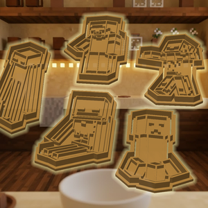 10 db! Minecraft sütikiszúró csomag, kiszúró és formázó, Otthon & Életmód, Konyhafelszerelés, tálalás, Sütés, főzés, Sütikiszúró, Újrahasznosított alapanyagból készült termékek, MESKA