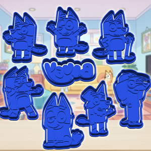 16 db! Bluey nagy sütikiszúró csomag, kiszúró és formázó - otthon & életmód - konyhafelszerelés, tálalás - sütés, főzés - sütikiszúró - Meska.hu