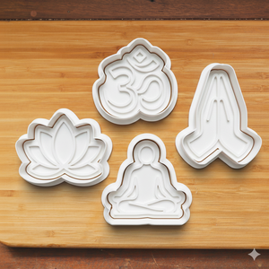 8 db! Jóga sütikiszúró készlet  8 darabos csomag, Otthon & Életmód, Konyhafelszerelés, tálalás, Sütés, főzés, Sütikiszúró, Újrahasznosított alapanyagból készült termékek, MESKA