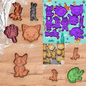 ZOOTROPOLIS - ZOOTOPIA Állati nagy balhé sütikiszúró csomag - otthon & életmód - konyhafelszerelés, tálalás - sütés, főzés - sütikiszúró - Meska.hu