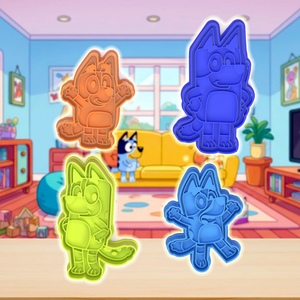 8 db! Bluey, Bingo, Papa, Mama sütikiszúró csomag, kiszúró és formázó, Otthon & Életmód, Konyhafelszerelés, tálalás, Sütés, főzés, Sütikiszúró, Újrahasznosított alapanyagból készült termékek, MESKA