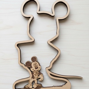 DIY - Mickey Mouse világa, 3D hatású, többrétegű alkotás - otthon & életmód - dekoráció - dísztárgy - Meska.hu