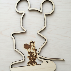 DIY - Mickey Mouse világa, 3D hatású, többrétegű alkotás - otthon & életmód - dekoráció - dísztárgy - Meska.hu