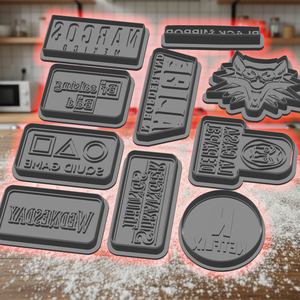 NETFLIX Sütikiszúró NAGY csomag - 19 db - otthon & életmód - konyhafelszerelés, tálalás - sütés, főzés - sütikiszúró - Meska.hu