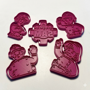 10 db! Sam, a tűzoltó � sütikiszúró csomag, Otthon & Életmód, Konyhafelszerelés, tálalás, Sütés, főzés, Sütikiszúró, Újrahasznosított alapanyagból készült termékek, MESKA