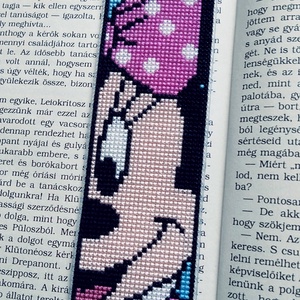 Hímzett könyvjelző, Könyv & Zene, Könyvjelző, Hímzés, MESKA