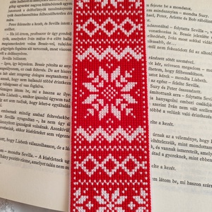 Hímzett könyvjelző, Könyv & Zene, Könyvjelző, Hímzés, MESKA