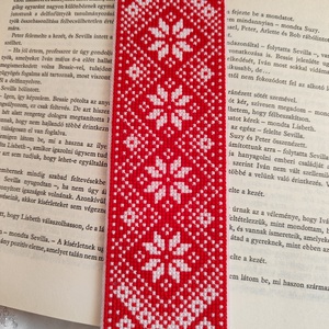 Hímzett könyvjelző, Könyv & Zene, Könyvjelző, Hímzés, MESKA
