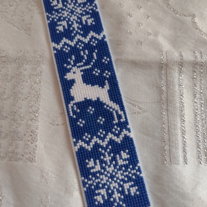 Hímzett könyvjelző, Könyv & Zene, Könyvjelző, Hímzés, MESKA