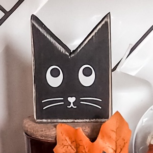 Őszi, Halloween Macska dekoráció - otthon & életmód - dekoráció - dísztárgy - Meska.hu