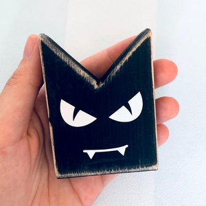 Őszi dekoráció szett (5 db): Denevér, Tök, Szellem, Tábla, Könyvek - otthon & életmód - dekoráció - halloween - halloweeni dekoráció - Meska.hu