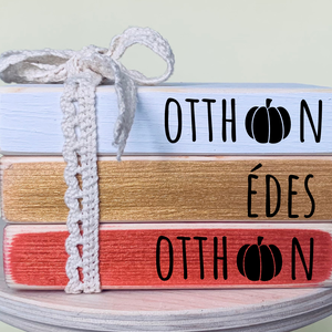 Őszi dekoráció, Otthon édes otthon mini könyv csomag - otthon & életmód - dekoráció - asztal és polc dekoráció - asztaldísz - Meska.hu