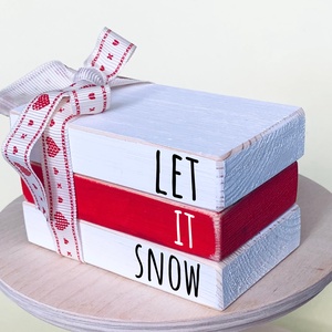 Karácsonyi Dekoráció, Let It Snow mini könyv csomag - otthon & lakás - karácsony - karácsonyi lakásdekoráció - karácsonyi lakásdíszek - Meska.hu