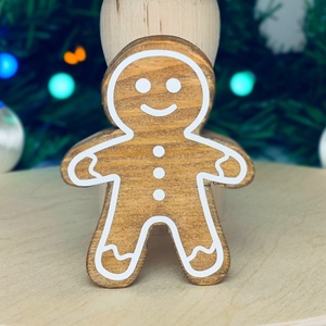 Karácsonyi Dekoráció, Mézeskalács figura - karácsony - adventi díszek - adventi asztaldísz - Meska.hu