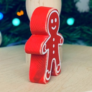 Karácsonyi Dekoráció Szett (5 db), Fenyőfák, Mézeskalács, Könyvek, Karácsonyfa gömb - karácsony - adventi díszek - adventi asztaldísz - Meska.hu