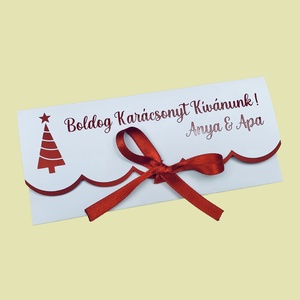 Karácsonyi Pénzátadó Boríték - karácsony - karácsonyi ajándékozás - karácsonyi képeslap, üdvözlőlap, ajándékkísérő - Meska.hu