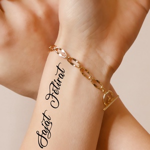 Ideiglenes tetoválás, saját felirattal (3 db/csomag) - otthon & életmód - papír, írószer - matrica, matrica csomag - Meska.hu