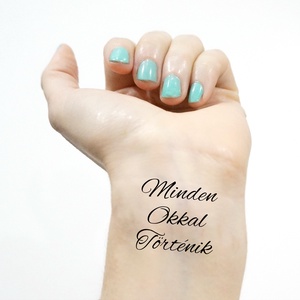 Ideiglenes tetoválás, Minden Okkal Történik felirattal (3 db / csomag) - otthon & életmód - papír, írószer - matrica, matrica csomag - Meska.hu