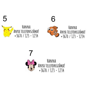 Ideiglenes tetoválás, szülő telefonszámával - gyerek - gyerek - Meska.hu