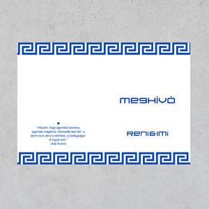 Esküvői meghívó görög - esküvő - meghívó & kártya - meghívó - Meska.hu